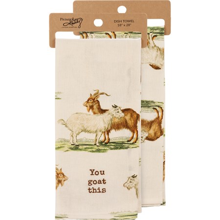 You Goat This Kitchen Towel - Cotton, Linen