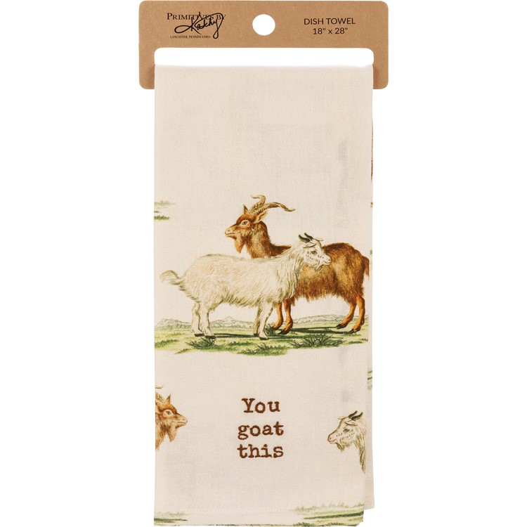 You Goat This Kitchen Towel - Cotton, Linen