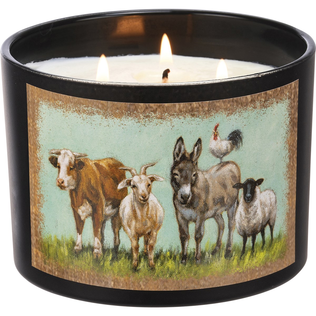 Farm Family Jar Candle - Soy Wax, Glass, Cotton