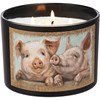Pigs Jar Candle - Soy Wax, Glass, Cotton