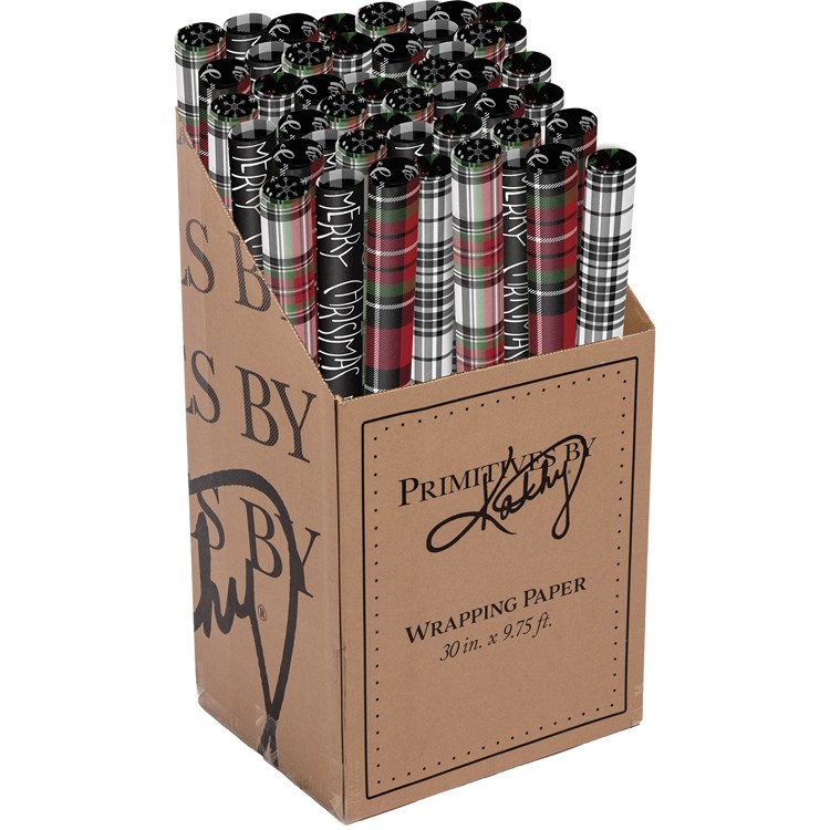 Plaid Holiday Gift Wrap Prepack - Paper