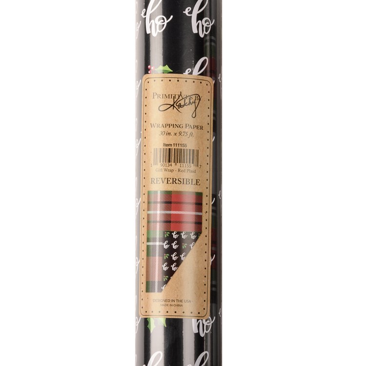 Plaid Holiday Gift Wrap Prepack - Paper