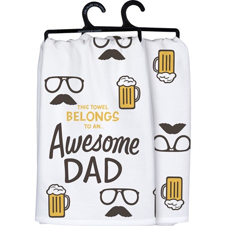 Awesome Dad Kitchen Towel - Cotton