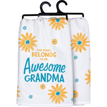 Kitchen Towel - Awesome Grandma - 28" x 28" - Cotton