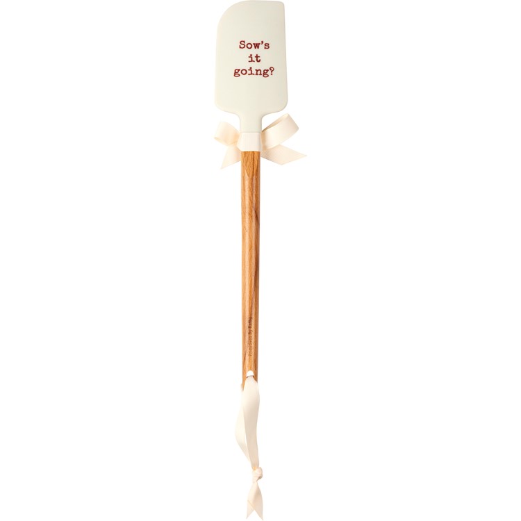 Sow's It Going Spatula - Silicone, Wood
