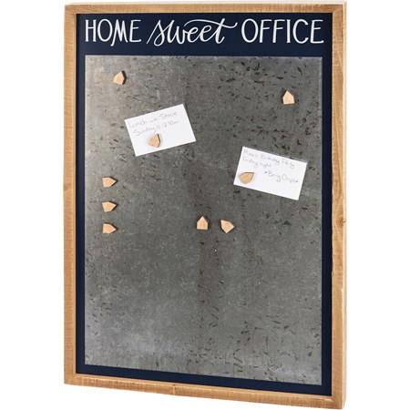 Home Sweet Office Magnet Board - Wood, Metal, Magnet