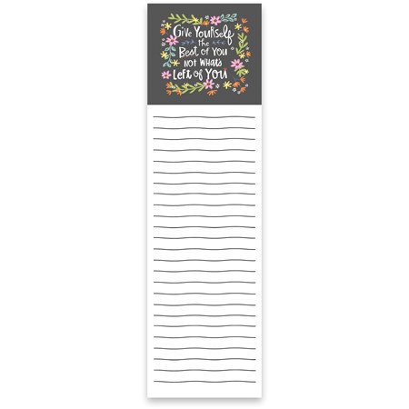 Give Yourself The Best Of You List Pad - Paper, Magnet