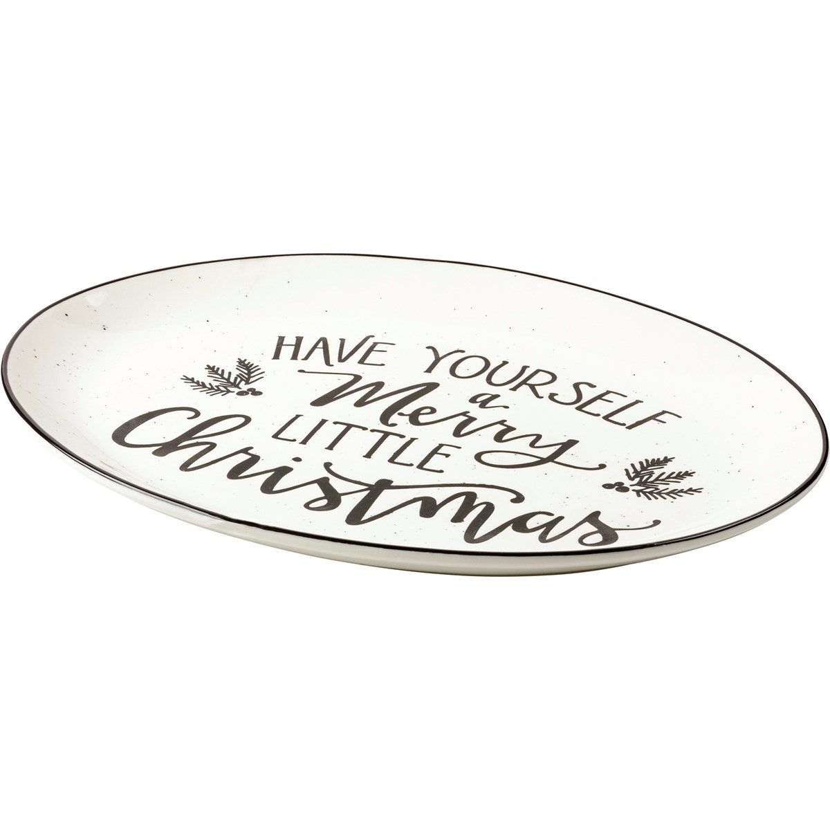 Have Yourself A Merry Little Christmas Platter - Stoneware