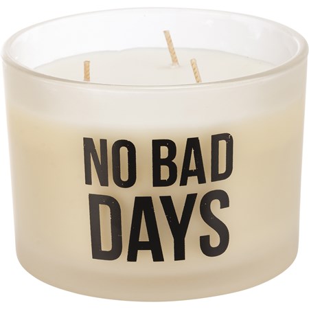 Jar Candle - No Bad Days - 14 oz., 4.50" Diameter x 3.25" - Soy Wax, Glass, Cotton