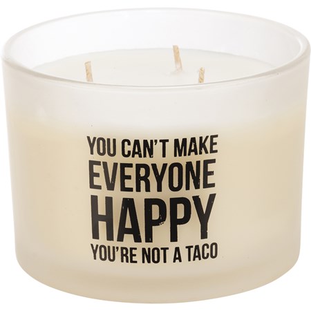Jar Candle - You're Not A Taco - 14 oz., 4.50" Diameter x 3.25" - Soy Wax, Glass, Cotton