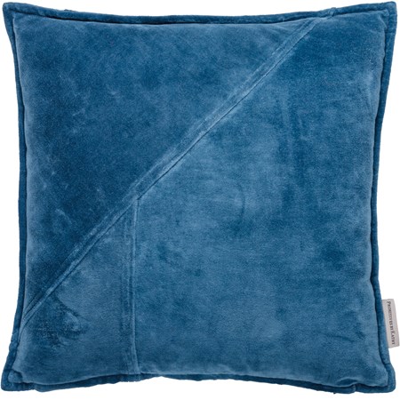 Pillow - Blue Velvet - 15" x 15" - Velvet, Zipper