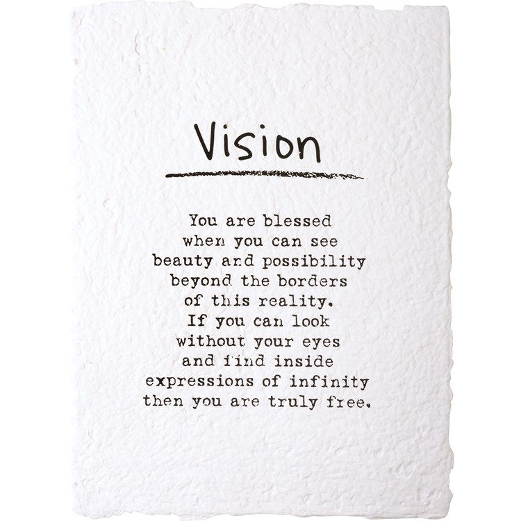 Vision Word Print Set - Paper