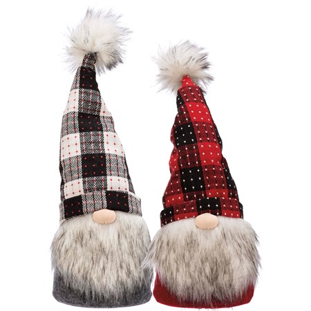 Weighted Gnome Large Sitter Set - Fabric, Felt, Metal