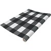 Black And White Buffalo Check Paper Table Runner - Paper