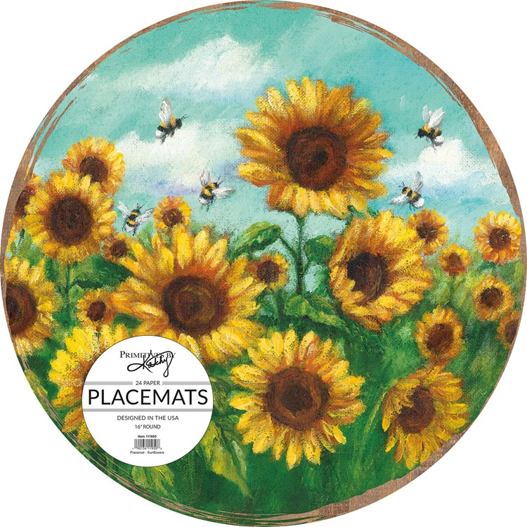 Sunflower Paper Placemat - Paper