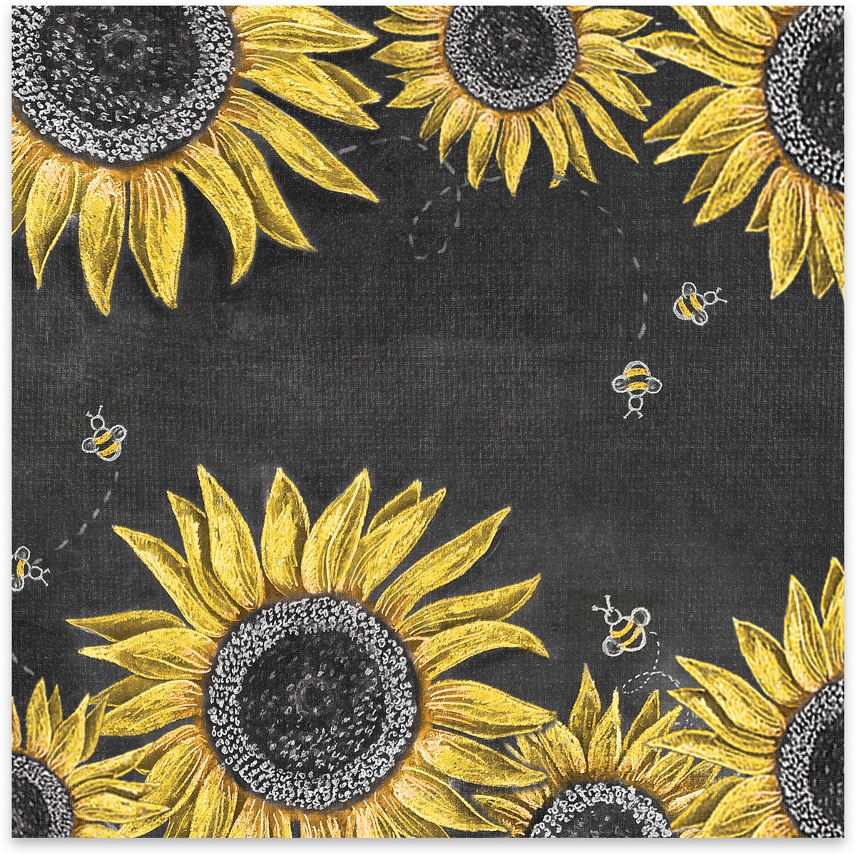 Sunflowers Paper Table Runner - Paper