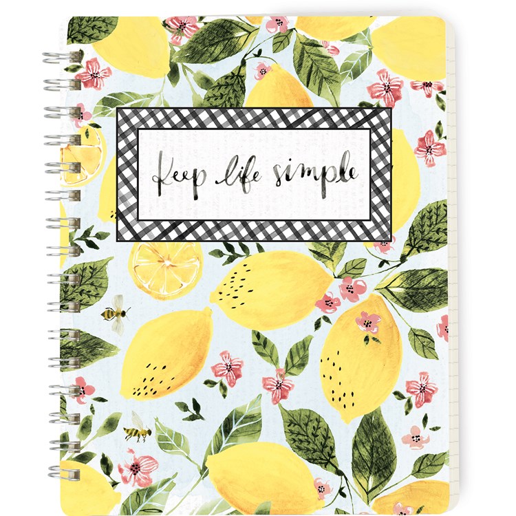 Keep Life Simple Spiral Notebook - Paper, Metal