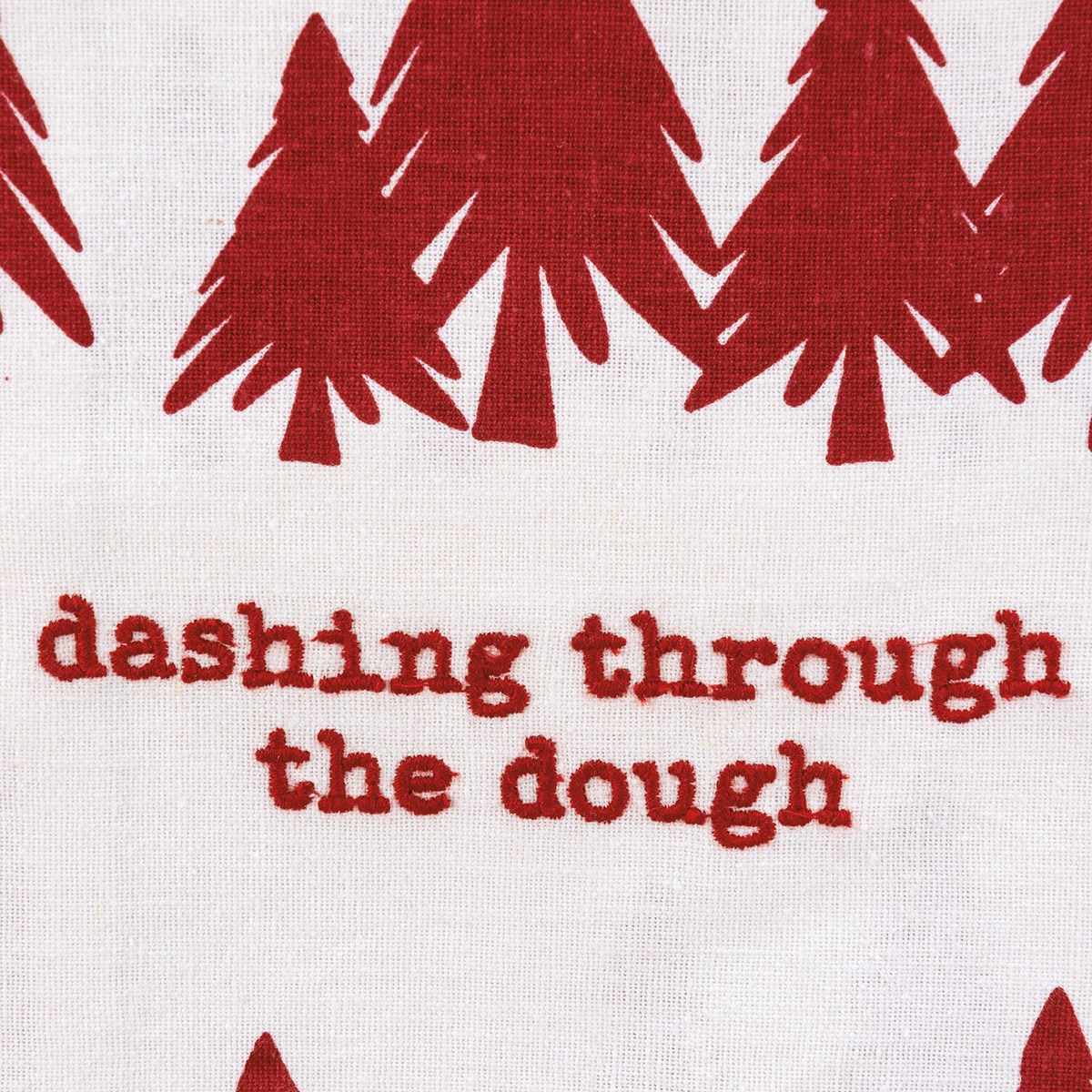 Dashing Through The Dough Kitchen Towel - Cotton, Linen