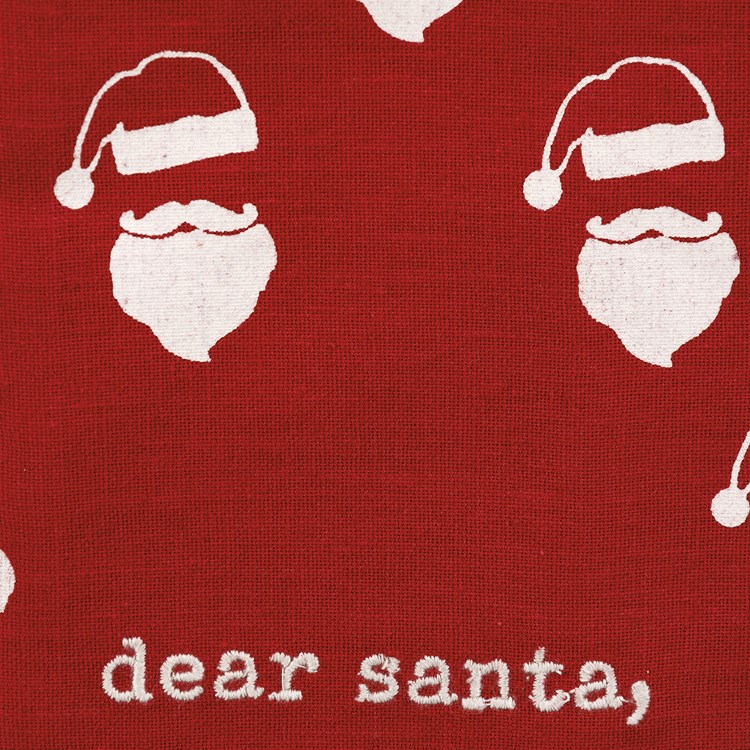 Dear Santa It Wasn't Me Kitchen Towel - Cotton, Linen