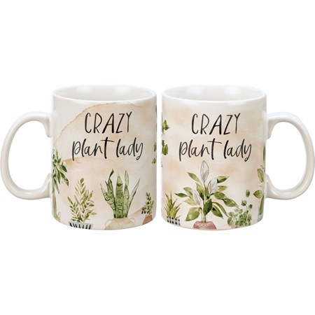 Mug - Crazy Plant Lady - 20 oz. - Stoneware