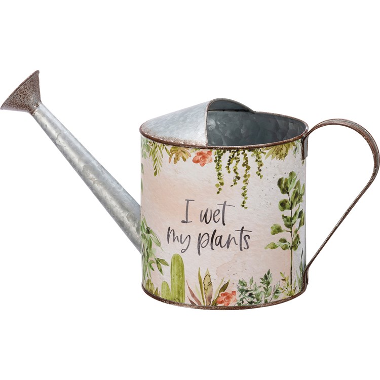I Wet My Plants Watering Can - Metal, Paper