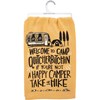 Kitchen Towel - Welcome To Camp - 28" x 28" - Cotton