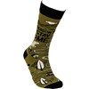 Socks - No Reason To Stay Home - One Size Fits Most - Cotton, Nylon, Spandex