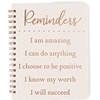 Reminders I Am Amazing Spiral Notebook - Paper, Metal