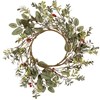 Eucalyptus And Berries Wreath - Plastic, Wire, Fabric