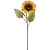 Sunflower Stem Pick - Plastic, Wire, Fabric