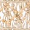 Beaded Wall Large Hanging - Cotton, Polyester, Wood