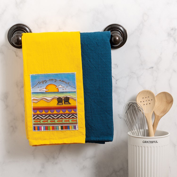 Enjoy Every Moment Kitchen Towel Set - Cotton