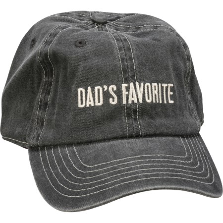 Baseball Cap - Dad's Favorite - One Size Fits Most - Cotton, Metal