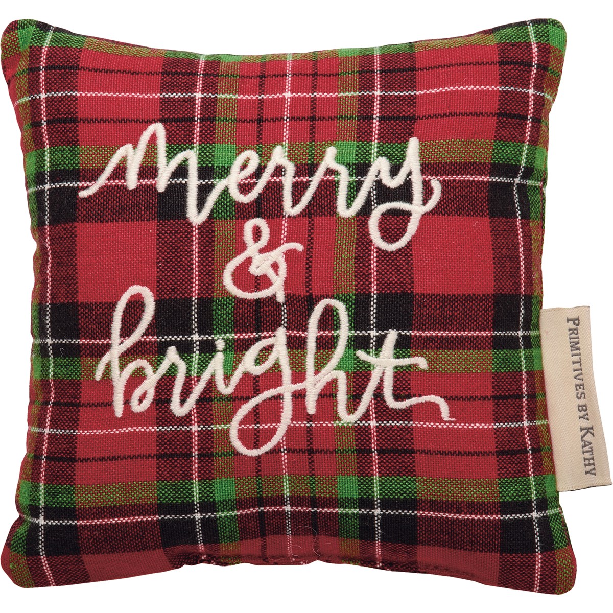 Merry & Bright Mini Pillow - Cotton