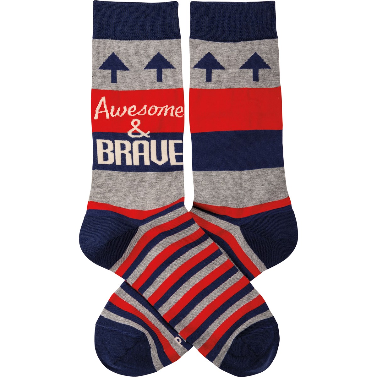 Awesome & Brave Socks - Cotton, Nylon, Spandex