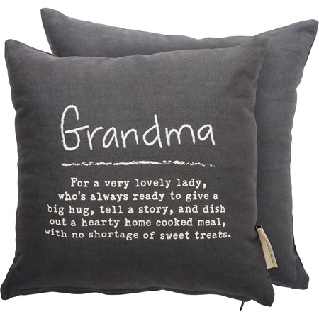 Grandma Pillow - Cotton, Zipper