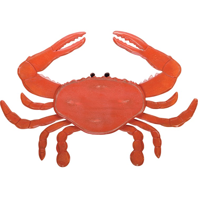 Red Crab Wall Decor - Wood