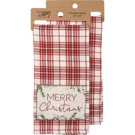 Kitchen Towel - Merry Christmas - 20" x 28" - Cotton