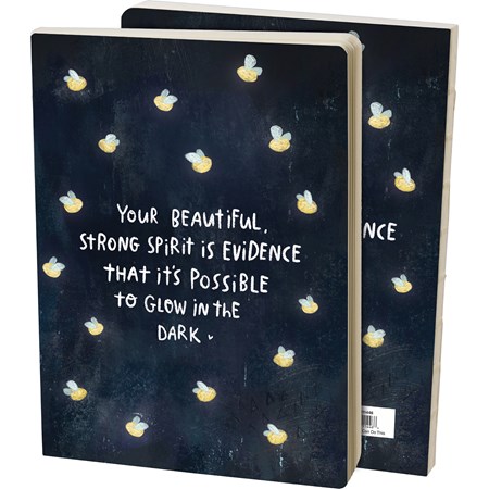 Journal - It's Possible To Glow In The Dark - 5.25" x 7.25" x 0.75" - Paper