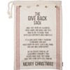 The Give Back Sack Merry Christmas Santa Sack - Cotton, Metal, Rope