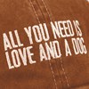 All You Need Is Love And A Dog Baseball Cap - Cotton, Metal