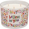Believe In You Jar Candle - Soy Wax, Glass, Cotton