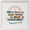 Good Friends And Great Adventures Vanity Tray - Stoneware