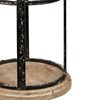 Bird Cage Lantern - Metal, Wood