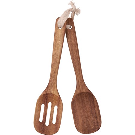 Spoon Set Sm - Simple Farm - 2" x 8.50" x 0.25" - Wood