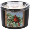 Jar Candle - Cardinal - 14 oz., 4.50" Diameter x 3.25" - Soy Wax, Glass, Cotton