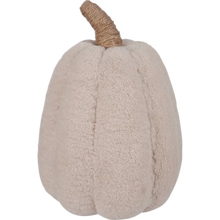 Cream Fleece Pumpkin - Foam, Cotton, Jute