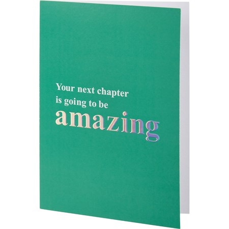 Greeting Card - Your Next Chapter - 4.75" x 7" - Paper