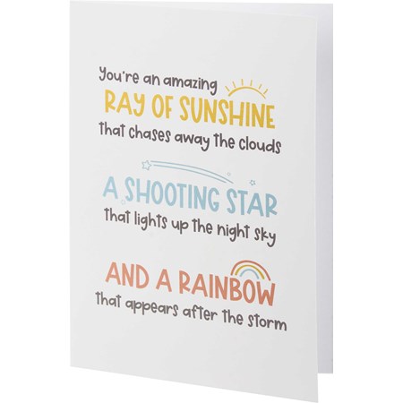 Greeting Card - Shooting Star - 4.75" x 7" - Paper