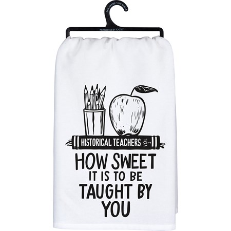 Kitchen Towel - To Be Taught By You - 28" x 28" - Cotton